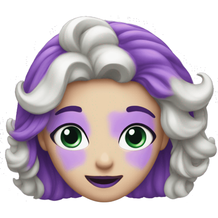 Chat violet méchant emoji