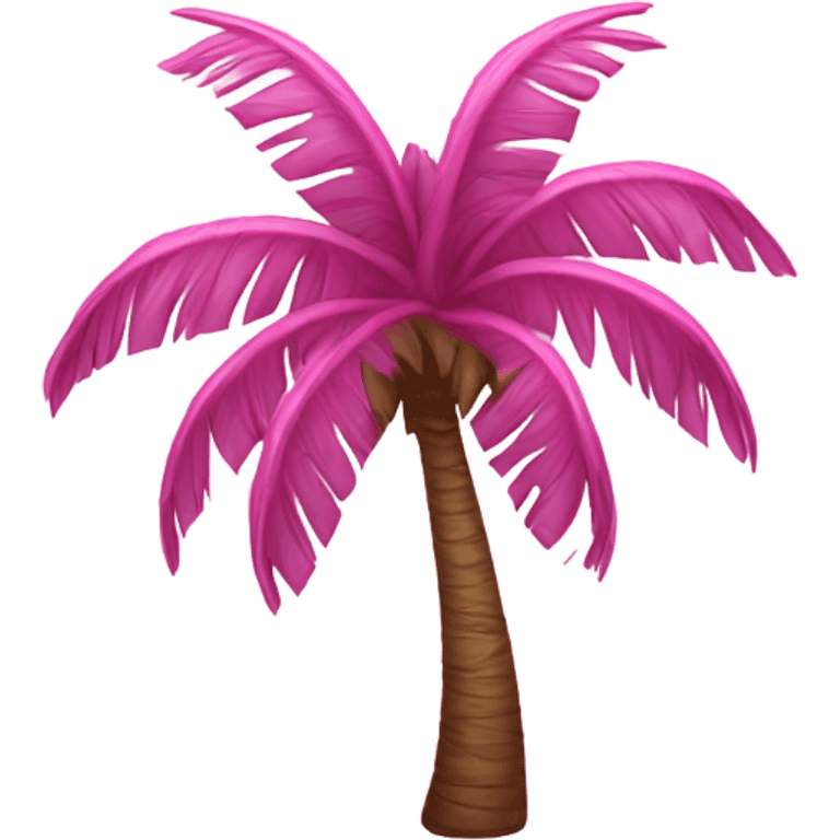 Pink palm tree emoji