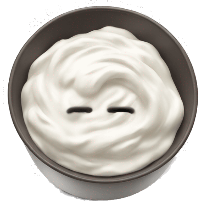 Yoghurt in a bowl emoji