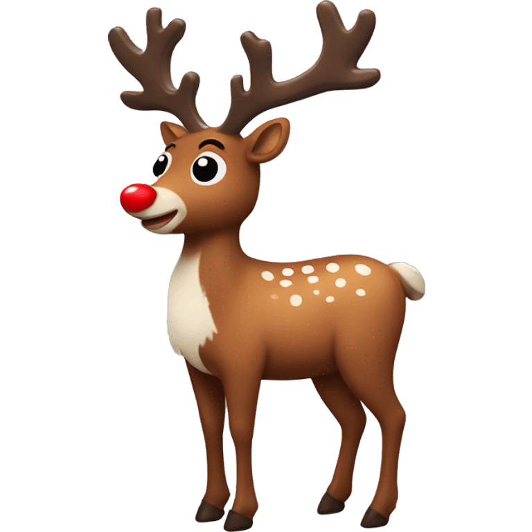 Rudolph reindeer body emoji