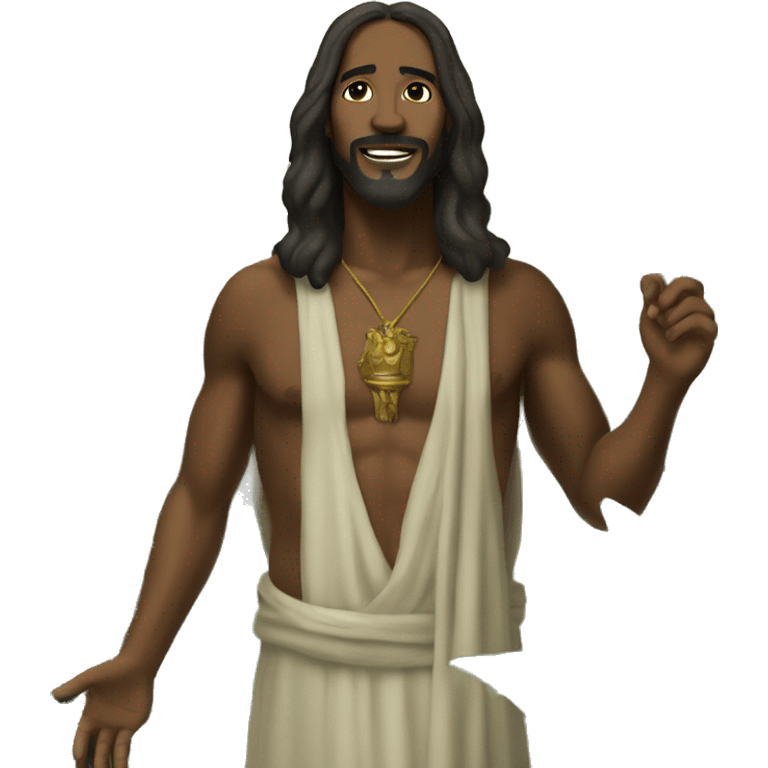 black Jesus in the garden of Eden  emoji