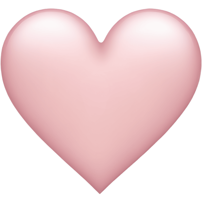 Light pink heart emoji