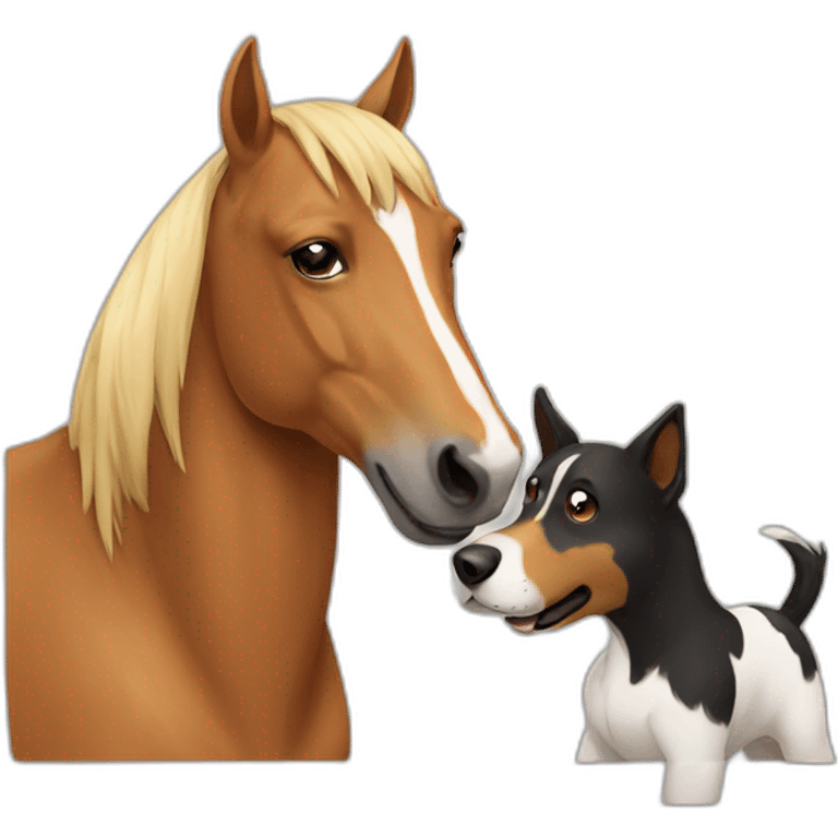 horse and dog emoji