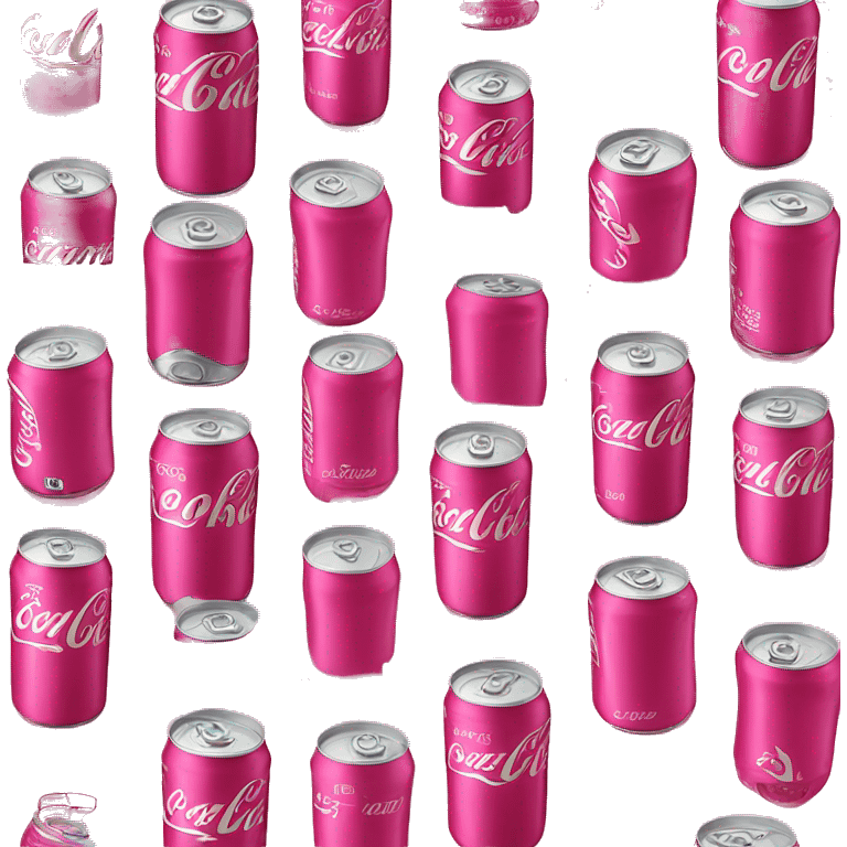 Coke Zero pink can with a pink bow emoji