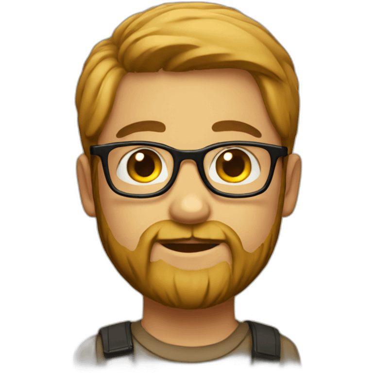 boy whit glasses and beard emoji