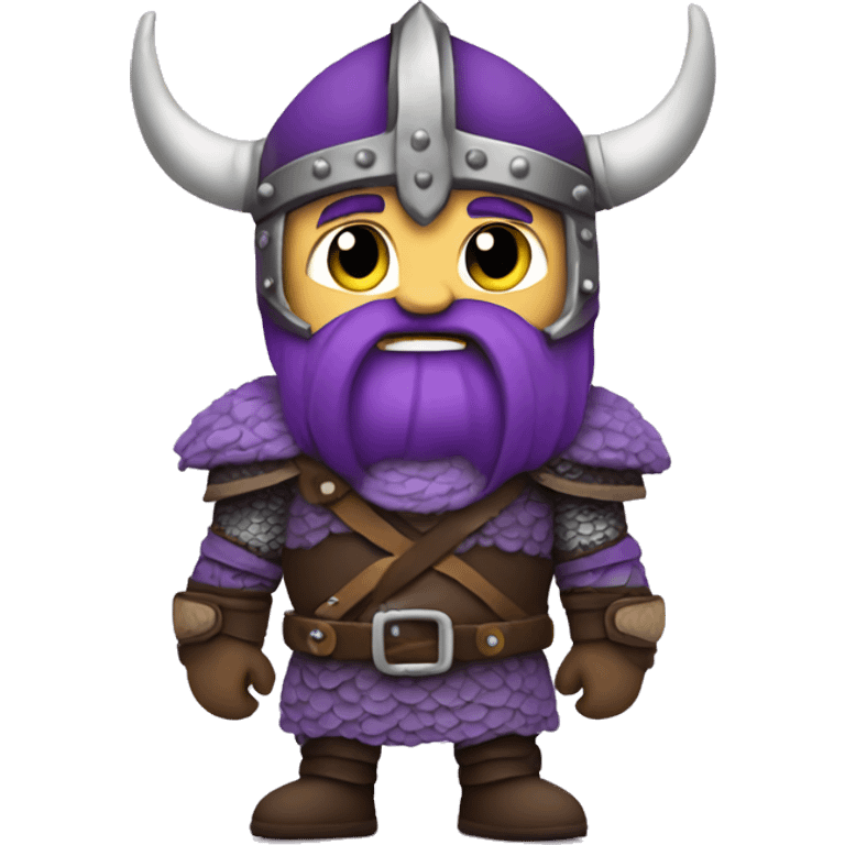 Viking in purple armour emoji