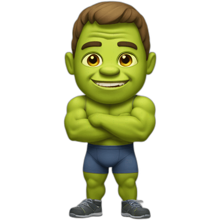 shrek-bodybuilder emoji