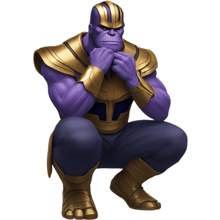 Thanos on his hands and knees emoji