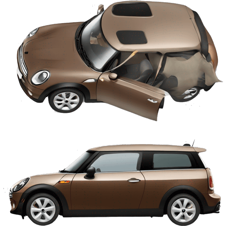 Brown Mini Cooper clubman  emoji