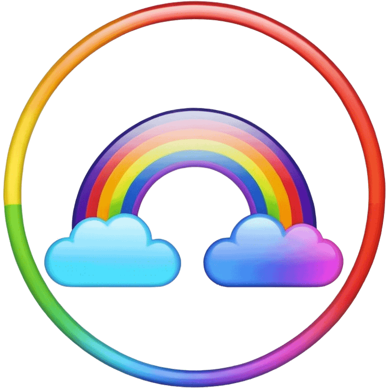 Rainbow circle  emoji