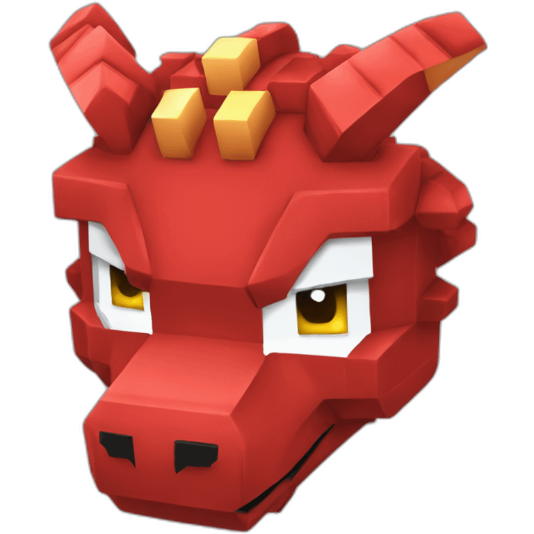 Pixelmon Minecraft Head Skin Red dragon emoji