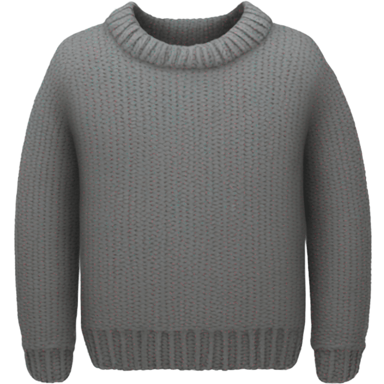 Sweater cozy grey emoji