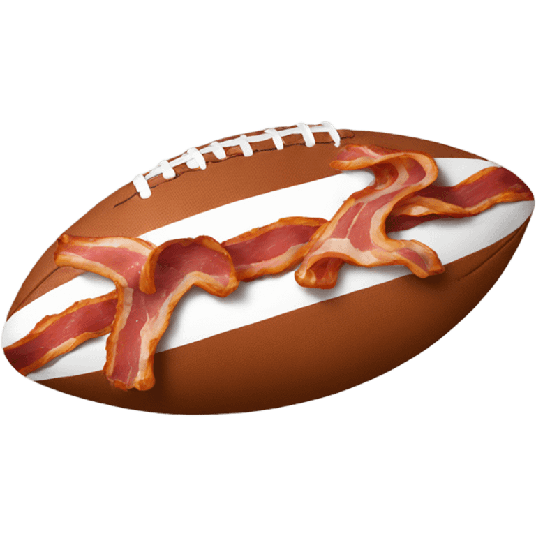 Bacon football emoji