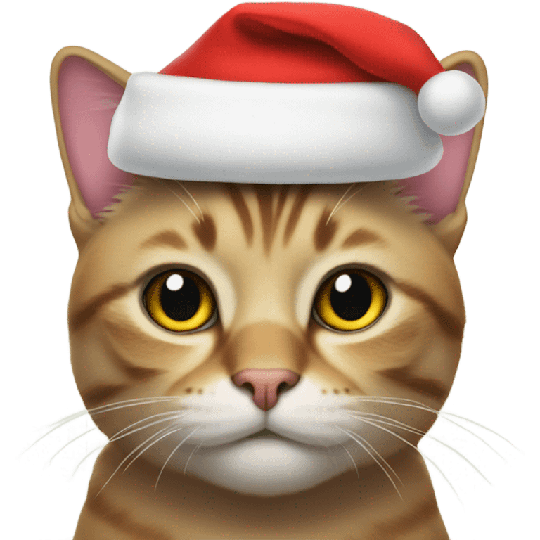 Cat with Santa hat emoji