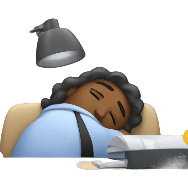 sleeping office worker emoji