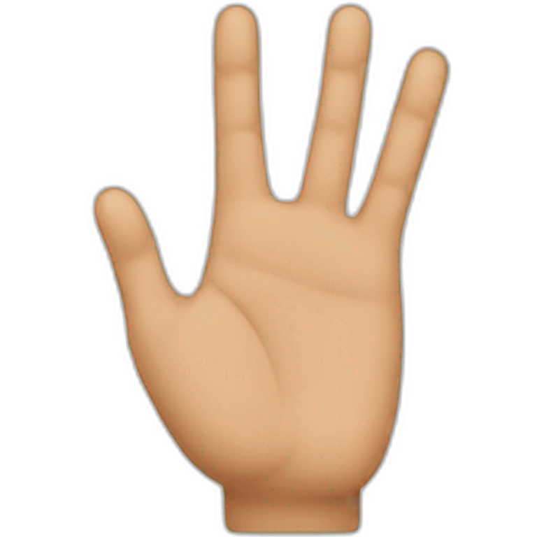 3 fingers emoji