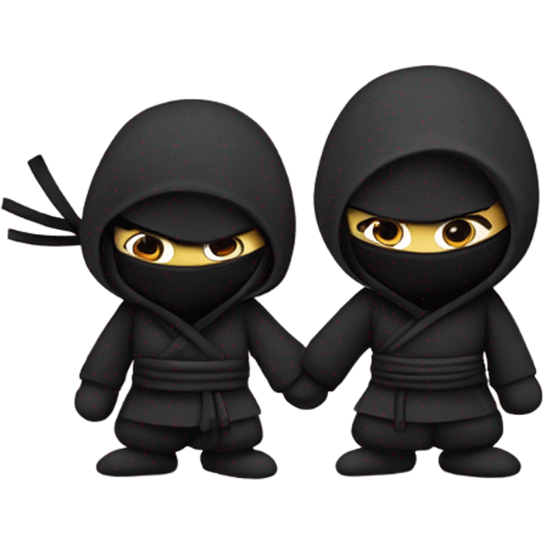 Ninja fall in love emoji