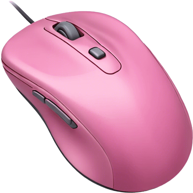 computer mouse in pink  emoji