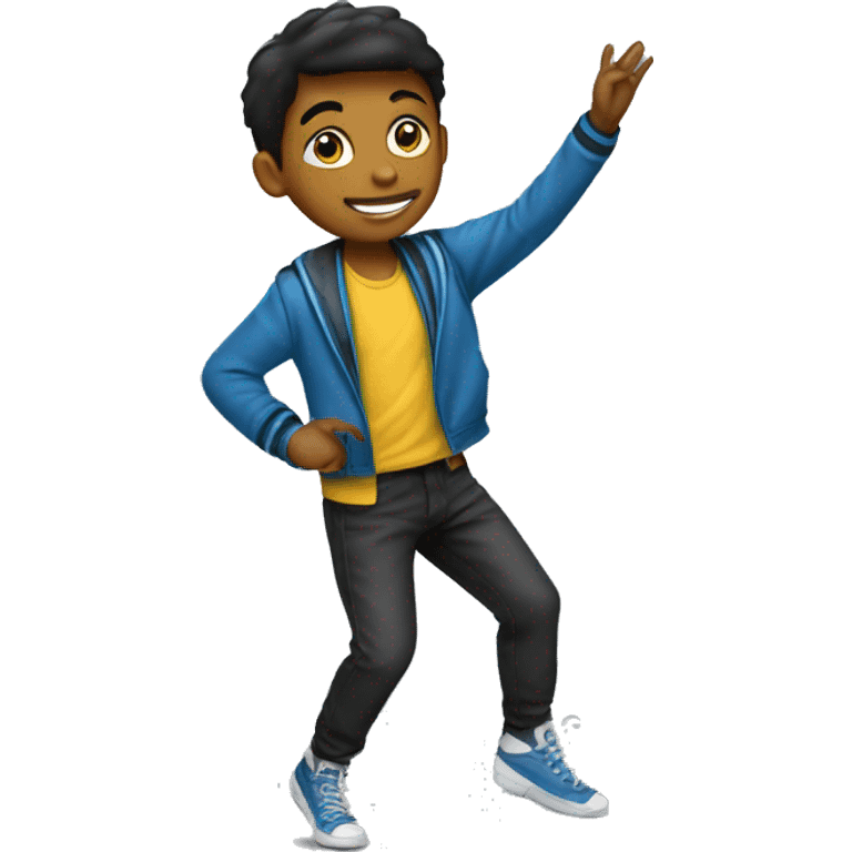 boy student dancer emoji