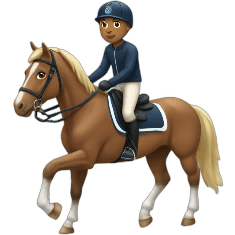 Mbappe sur poney emoji