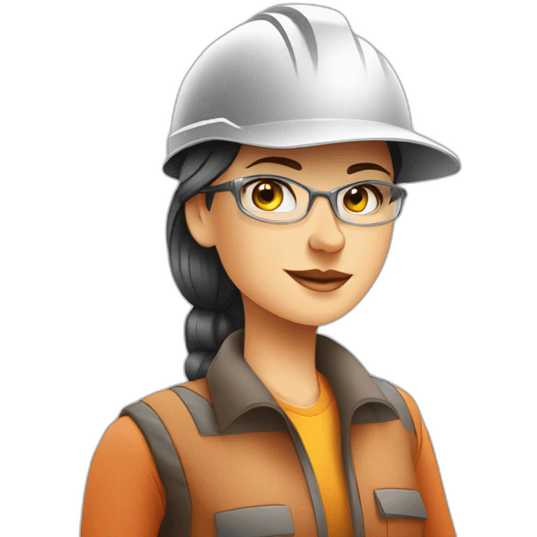 lady sport boss cartoon, in grain industry, transshipment of grain, who works a lot, Nina emoji