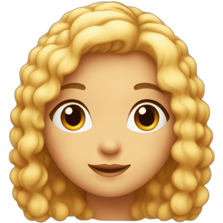 Sweet girl emoji with inviting eyes and a warm smile, suggesting a kind, intimate voice emoji