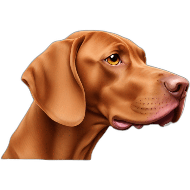 magyar vizsla licking tongue emoji