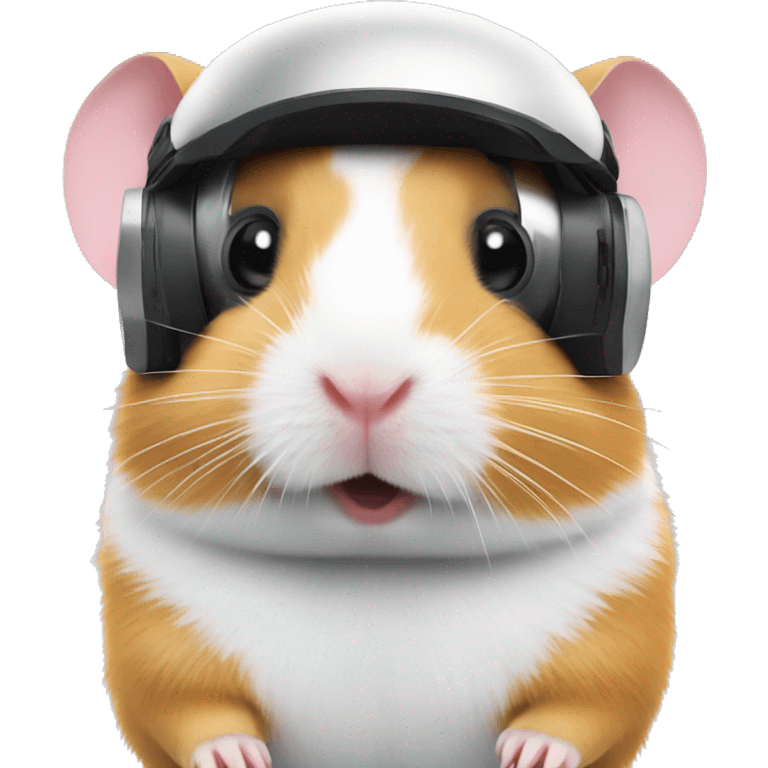 full body hamster in vr headset christmas emoji