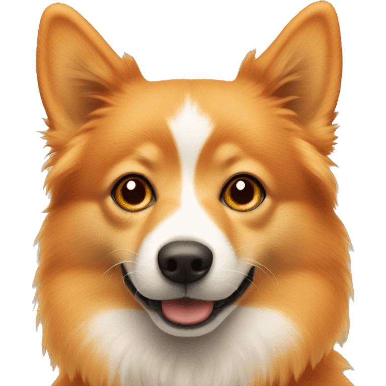 orange spitz with beige nose emoji