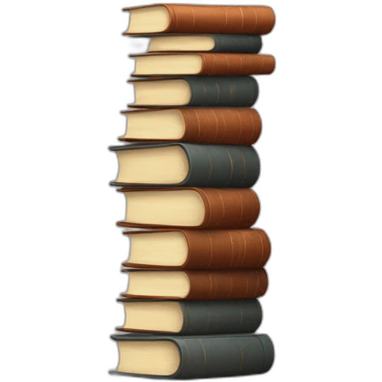 stacked books emoji