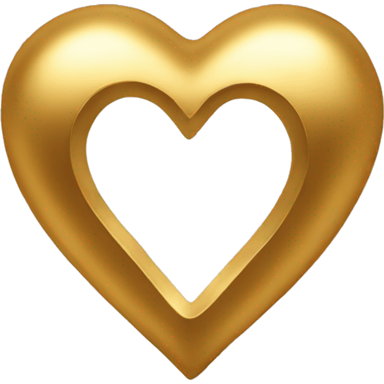 Gold heart emoji