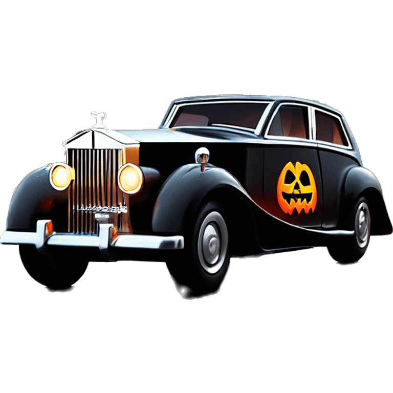    Hot wheels Darth Vader themed 1947 Rolls Royce scary Halloween monster rc car on  dark raining road  emoji