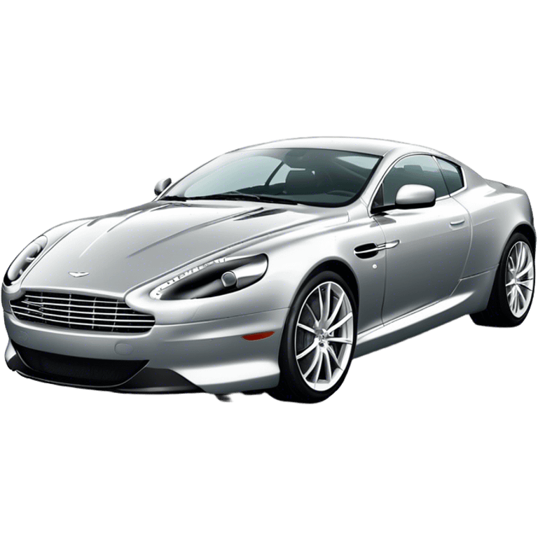 Aston Martin DB9 - Aston Martin (Model Year: 2016) (Iconic colour: Silver) emoji