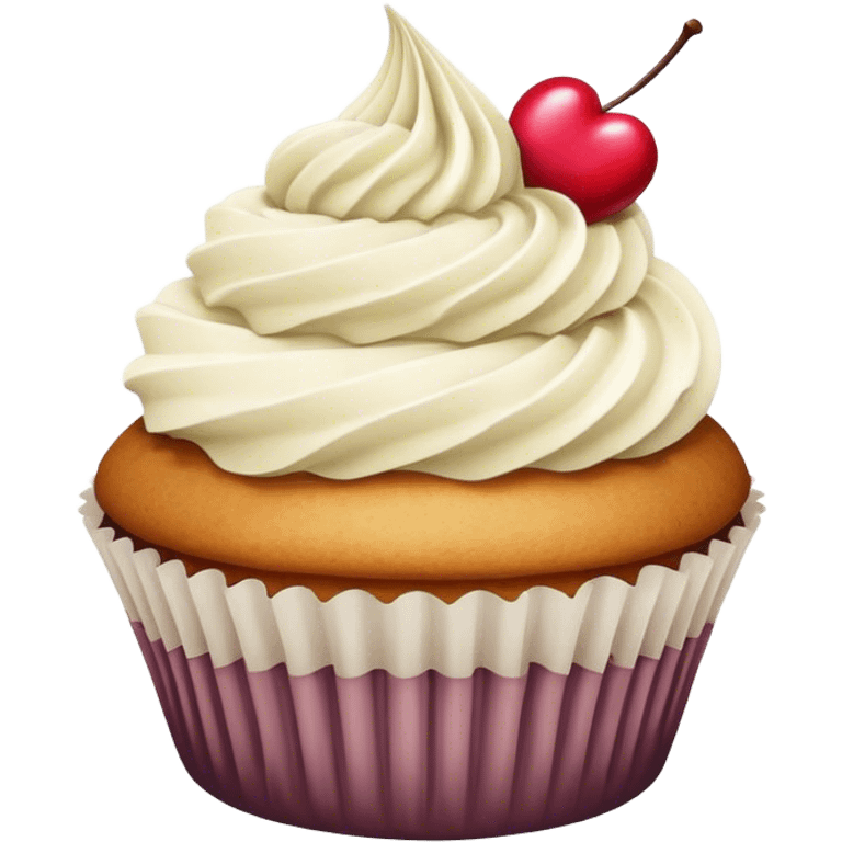 Old fashioned cupcake emoji