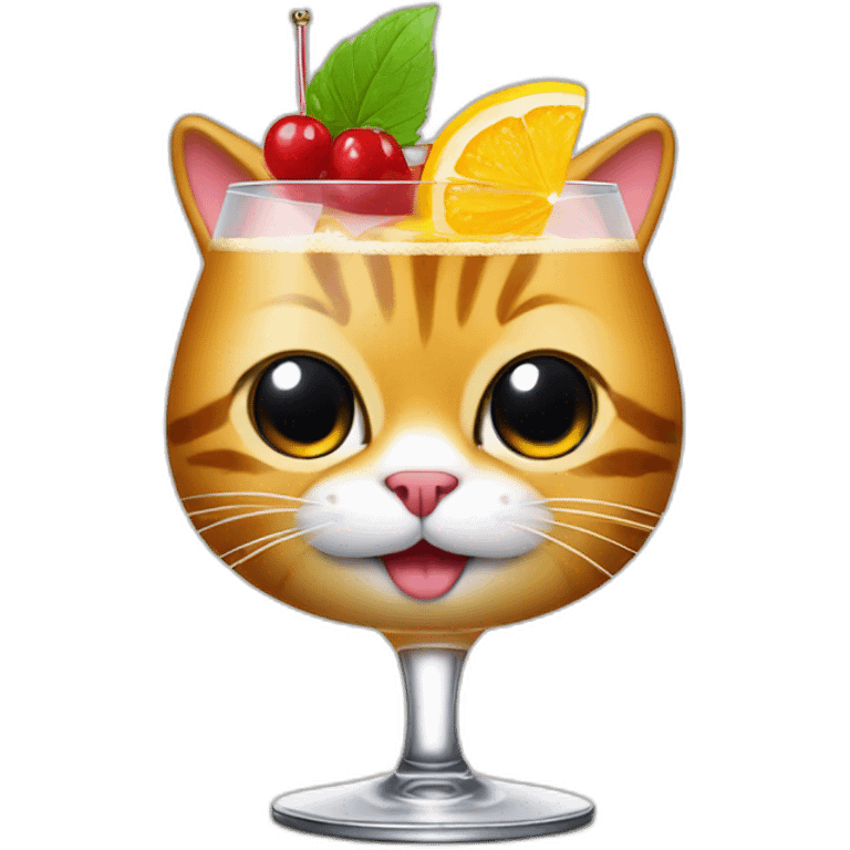 Cat drink cocktail emoji