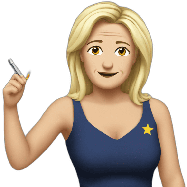 Le pen qui fume emoji