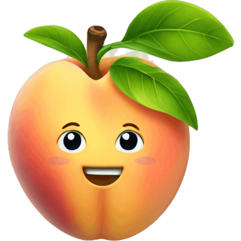 Peach with sprout  emoji