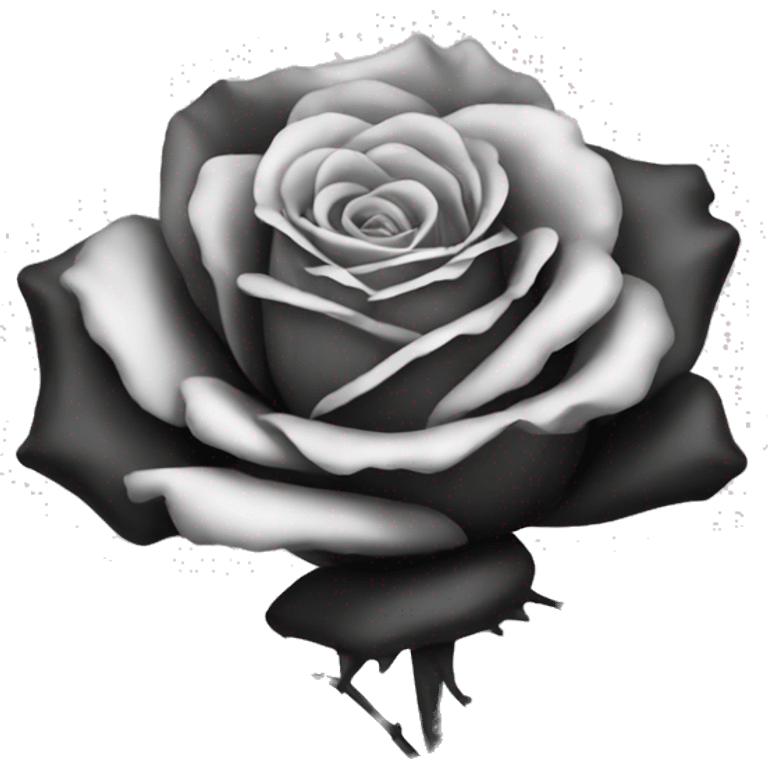 Rose black emoji