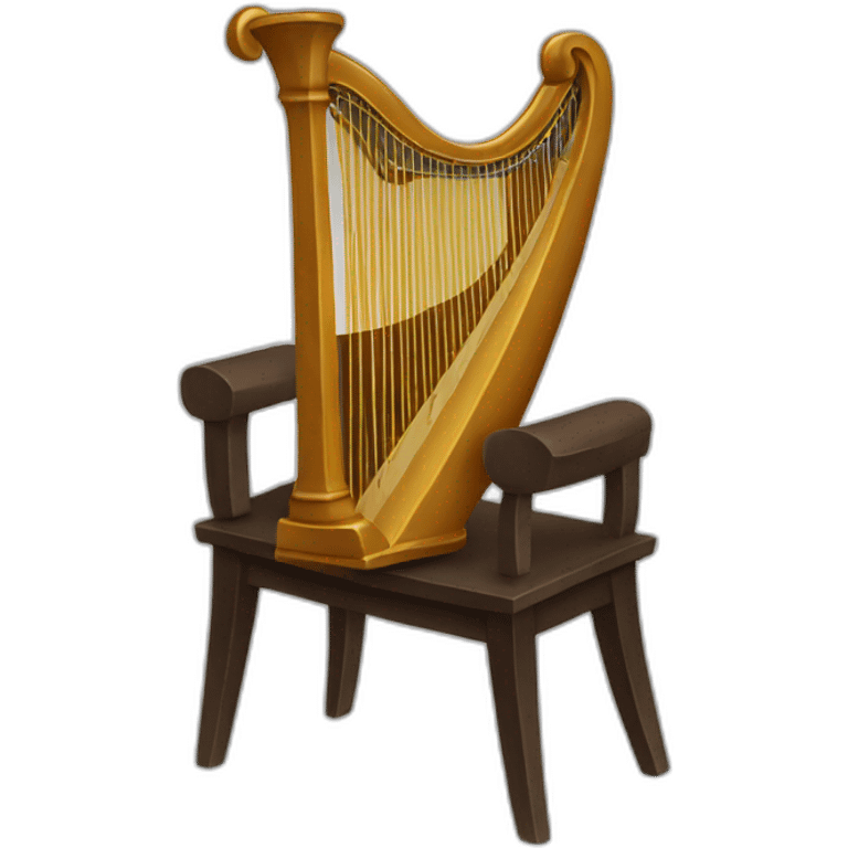 Playing lyre emoji