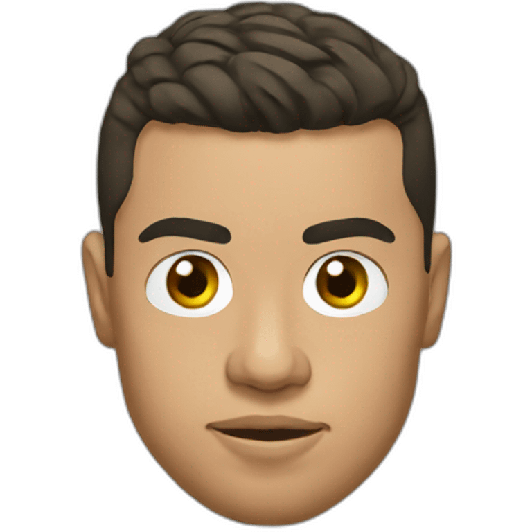 Ronaldo face with teeshirt of portugal emoji