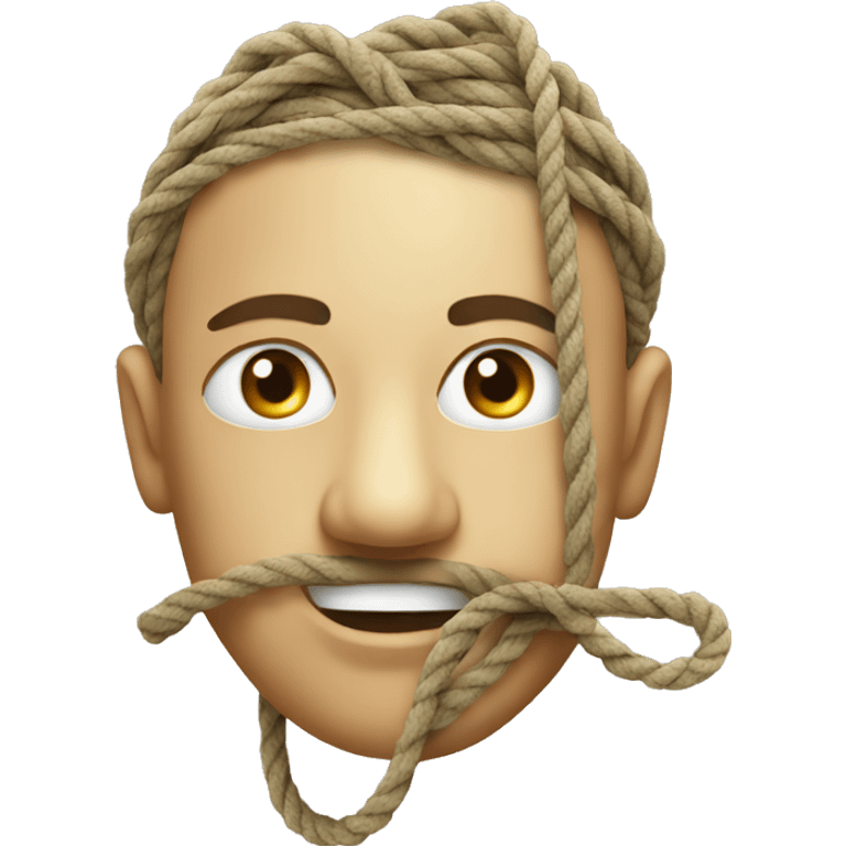 Head and rope emoji