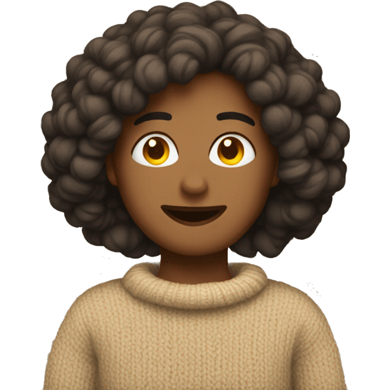 Cozy tan sweater emoji