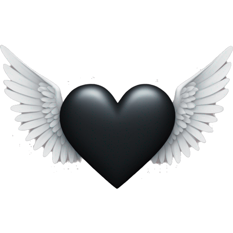 black heart with wings emoji