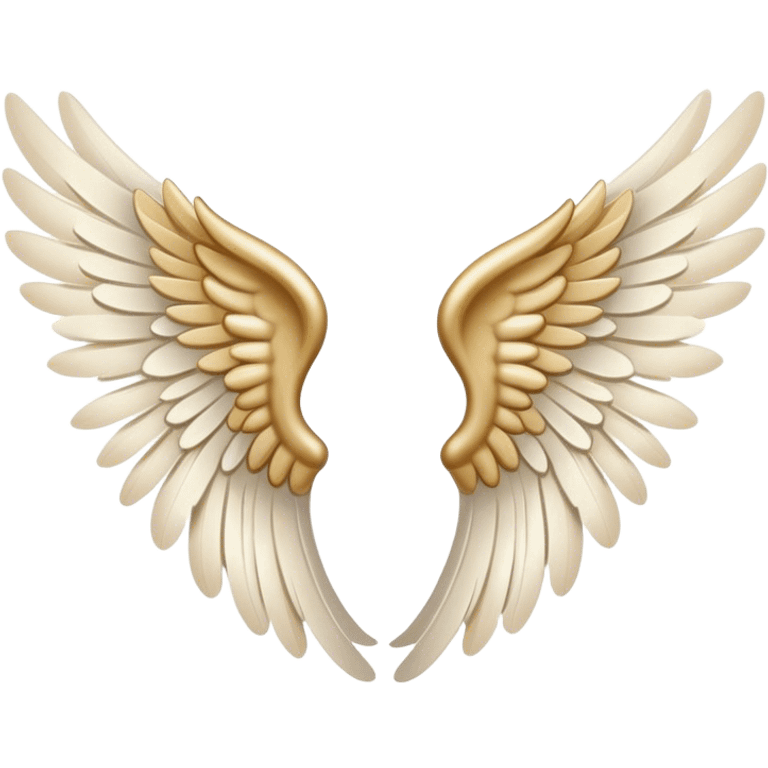 Angel wings beige  emoji