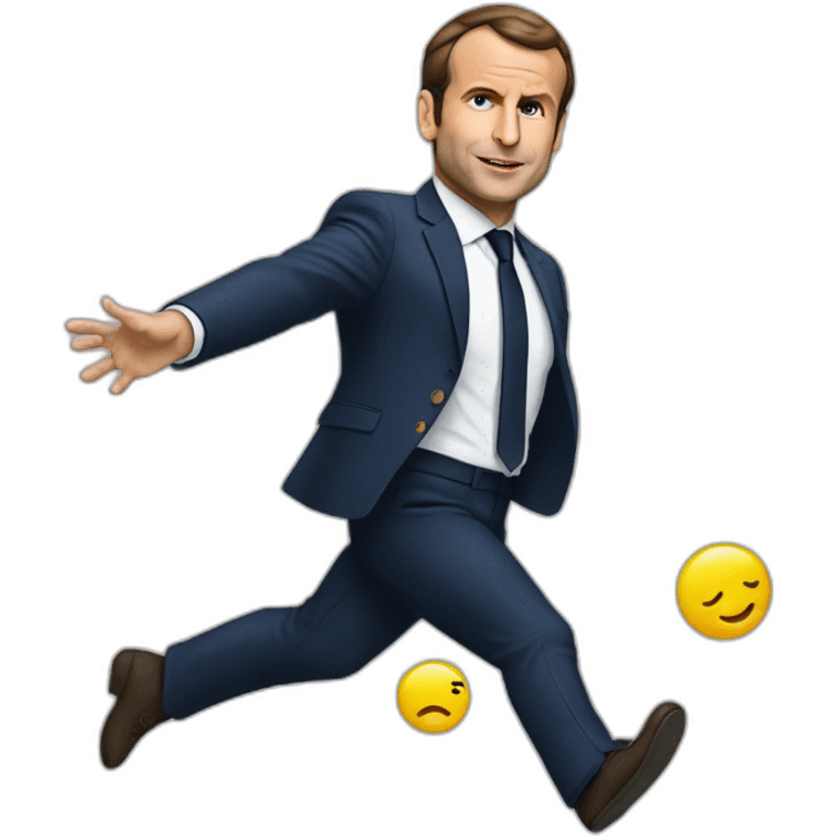 Macron qui a le cu a l'air emoji