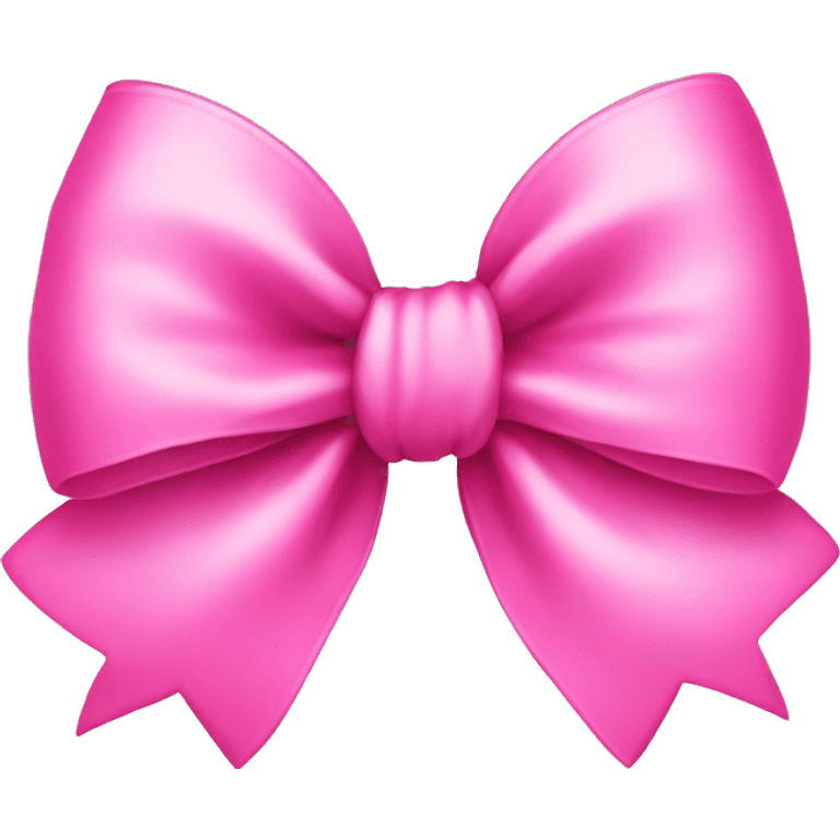 Pink cute bow emoji