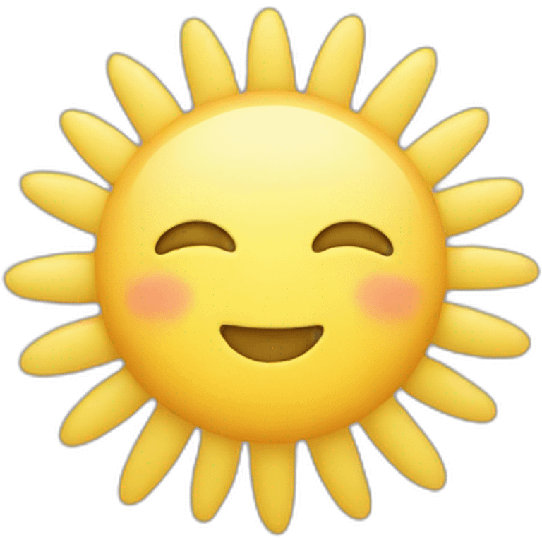 pastel yellow sun emoji