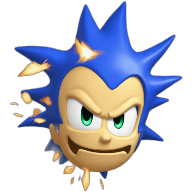 exploding head sonic emoji