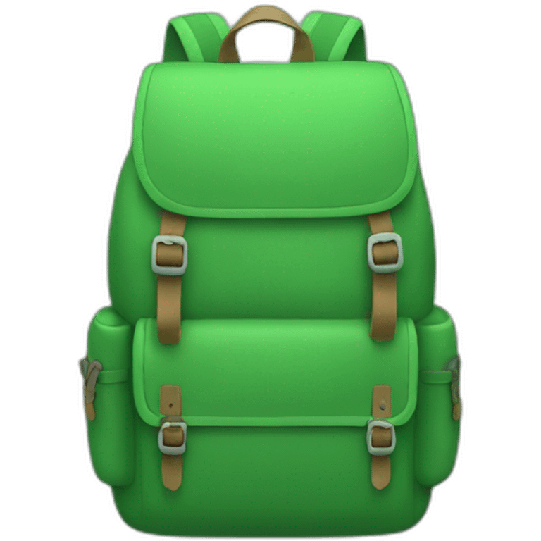 green backpack emoji