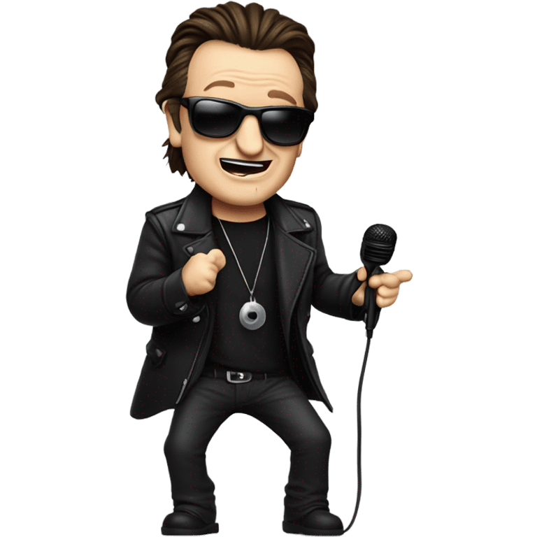 Bono singing  emoji